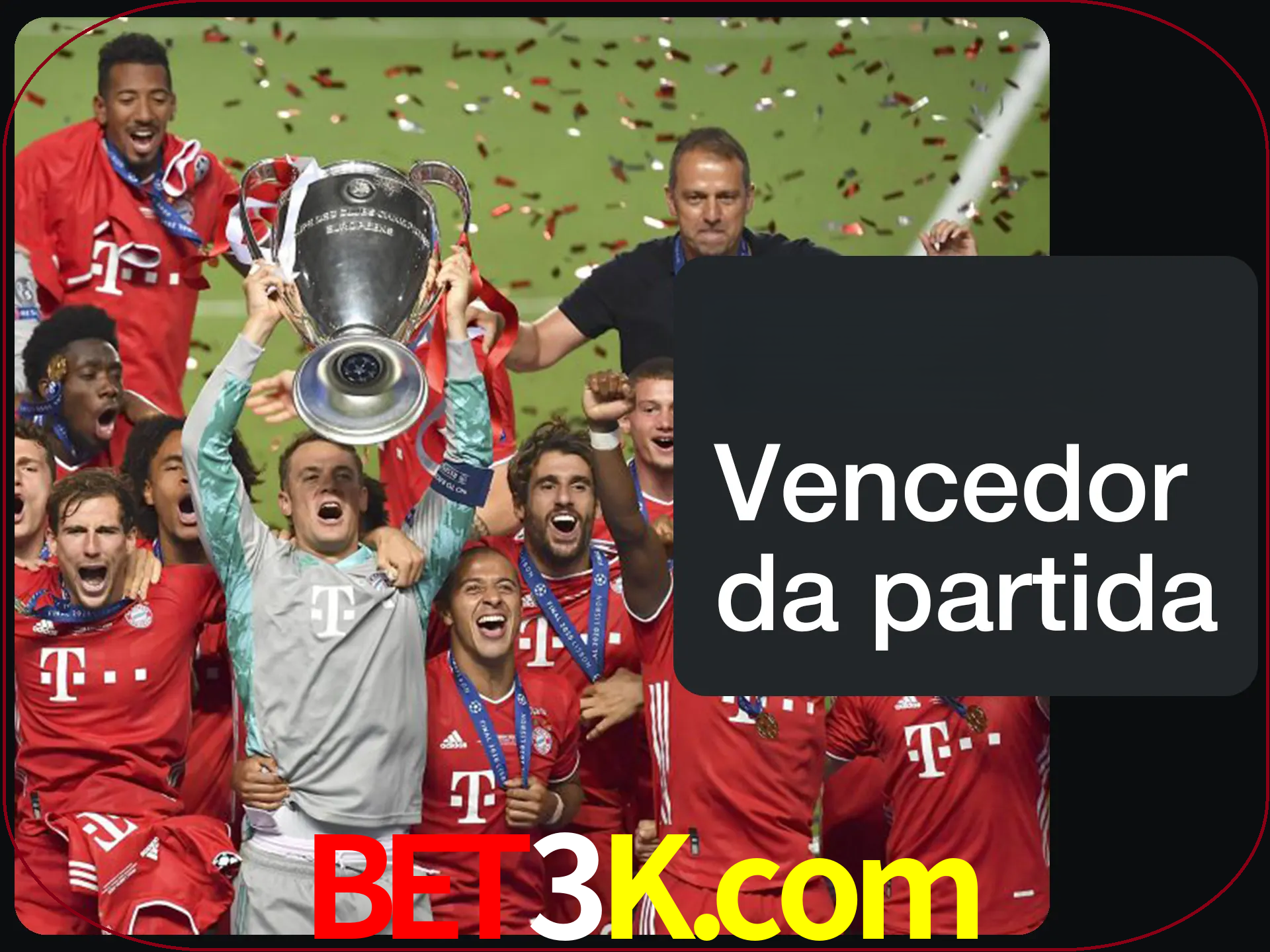 Aposte no vencedor e ganhe uma grande quantia de dinheiro.